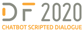 DF2020 chatbot scripted dialogue